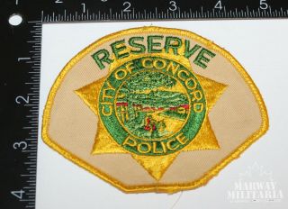 Early City Of Concord Reserve,  California Police Patch (17548)
