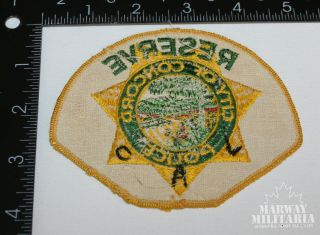Early City of Concord RESERVE,  California Police Patch (17548) 2