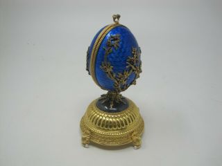 Faberge Firebird Egg.  925 Sterling House Of Igor Carl Faberge 87 Fm Music Box