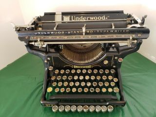 1920s Vintage/antique Underwood No.  3 Standard Typewriter,  14 In.