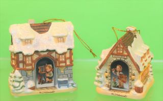 Bradford Editions Mj Hummel Village Illuminated Ornaments Photo & Art Studio 3