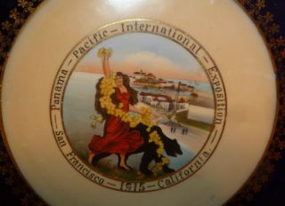 Antique 1915 San Francisco Panama Pacific International Exposition Plate - Calif 2
