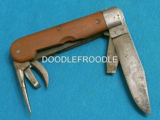 Vintage Elsener Schwyz 48 P 1908 Soldier Sak Swiss Army Knife Victorinox Antique