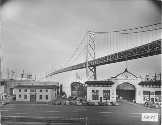 Embarcadero - Pier 24 - Bay Bridge - San Francisco - 1946 Moulin 8x10 Print