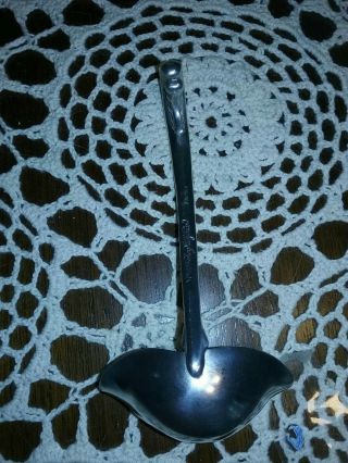 Shirley Pewter Shops Williamsburg Virginia Pewter Ladle Spoon Ornate Finger Loop 3