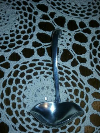 Shirley Pewter Shops Williamsburg Virginia Pewter Ladle Spoon Ornate Finger Loop 4