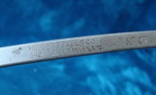 Vintage Miller Falls Tools Co.  - No.  47 Hacksaw - Made in USA 3
