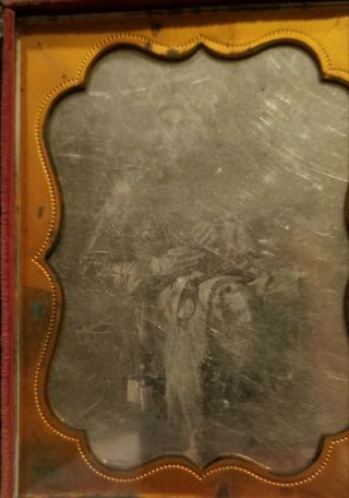 Daguerreotype Quarter Plate Of Native American In Full Case.