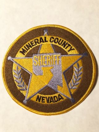 Obsolete Felt Mineral County Sheriff Nevada Old Stock Pristine