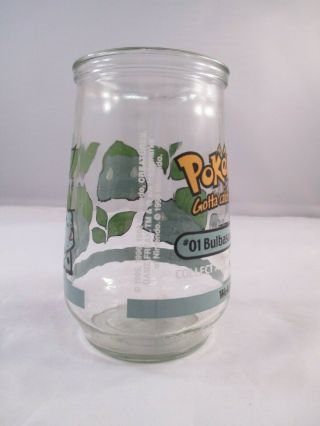Pokemon 01 Bulbasaur Welch ' s Jelly Glass Jar 3 of 9 3