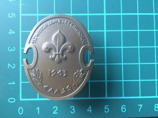 Boy Scout 1963 World Scout Jamboree Participant Metal Badge 45mm