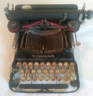 Antique Corona No.  3 Folding Typewriter 1917 No Case Not Sn 388550