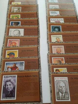 Black Heritage 20 Jumbo Stamp Image Postcards Volume One 1800s To The Early 1900