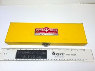 Vintage Proto Tools No.  4796 Flying Lady Metal Tool Box With No.  5249 Handle