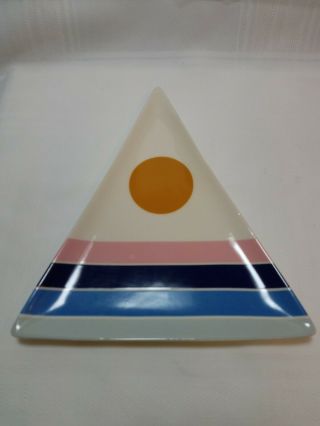 Triangle Plate - Collectible - Jonathan Adler - Now House - Dot And Stripes