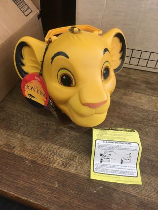 Vintage Lion King Simba Lion Cub Dead Stock With Tags Lunch Box