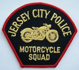 Htf Jersey City Nj Police Motorcycle Squad Patch
