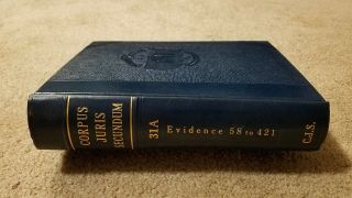 Corpus Juris Secundum - 31a - Evidence 58 To 421 1964