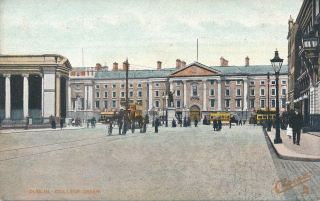 Dublin – College Green Tuck Postcard – Ireland