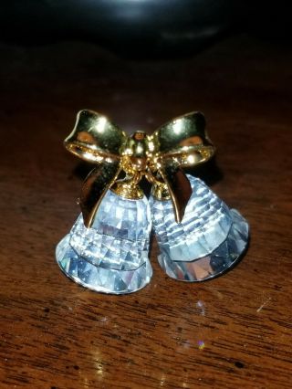 Swarovski Crystal Memories Wedding Bells Figurine W/ Box