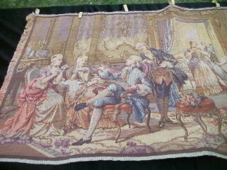 Vintage Tapestry Wall Hanging Made in Belgium 19 x 38 inches 2