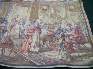 Vintage Tapestry Wall Hanging Made in Belgium 19 x 38 inches 3