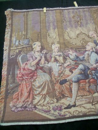 Vintage Tapestry Wall Hanging Made in Belgium 19 x 38 inches 4