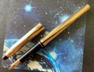 Fountain Pen Cross Century Gold With 14k Gold F - Size Nib With Cartridges