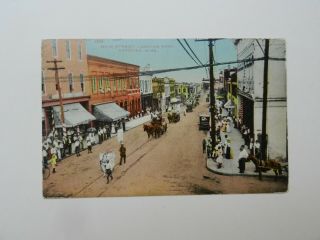 Vintage C.  1910 Pc Parade Main St Natchez,  Mississippi
