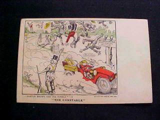 Buster Brown And His Bubble " The Constable " Comic R.  F.  Outcoult Postcard View