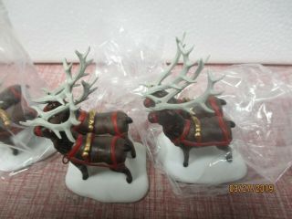 Heritage Village Sleigh and Eight Tiny Reindeer 5611 - 1 4
