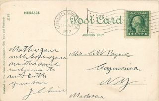Pennsylvania,  PA,  Connellsville,  B & O Station 1917 Postcard 2
