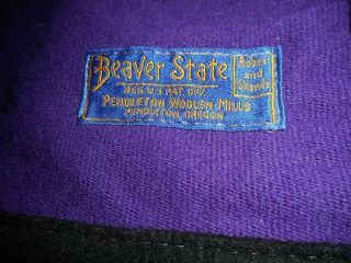Vintage Beaver State Pendleton Woolen Mills Blanket Robes and shawls 78 X 62 4