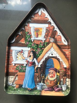 Silver Crane Company Fairytale Cottages Snow White And 7 Dwarfs Tin