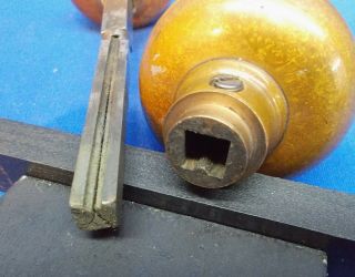 1800s American Eagle Solid Brass Doorknobs,  INA Fire Mark 5