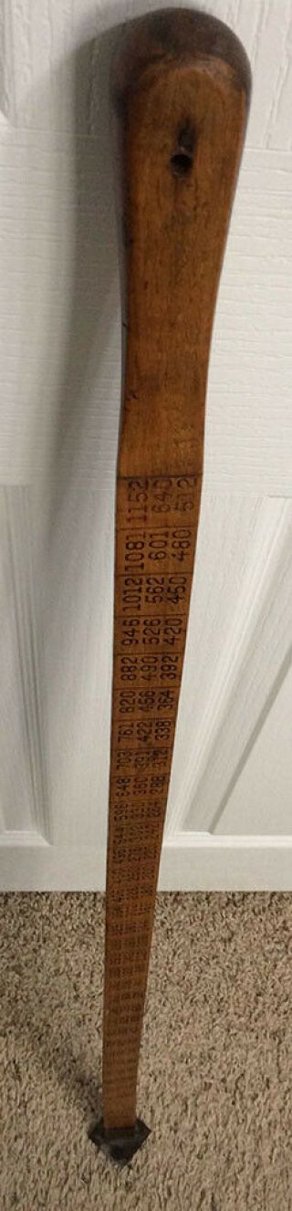 Clearance: 42” Sturdy Doyle Scale Log Rule Vintage Measuring Tool Timber