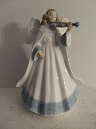 Lladro Angelic Violinist Tree Topper Spain Figurine 06126