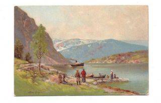 Postcard Axel Ender Eneret H Abel Christiania - 27 December 1904