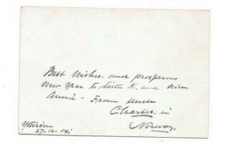 Postcard Axel Ender Eneret H Abel Christiania - 27 December 1904 2