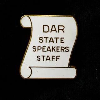Dar State Speakers Staff Pin Nsdar Daughters American Revolution Insignia