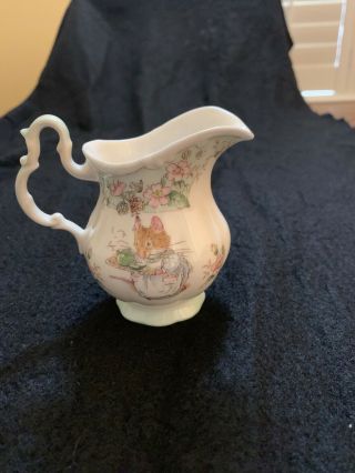 Royal Doulton Brambly Hedge Teapot,  Creamer,  Sugar Bowl and Biscuit Plate 7