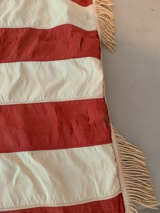 Vintage Antique? 45 Star U.  S.  Flag Silk Rough Shape Stitched Stars NR 8