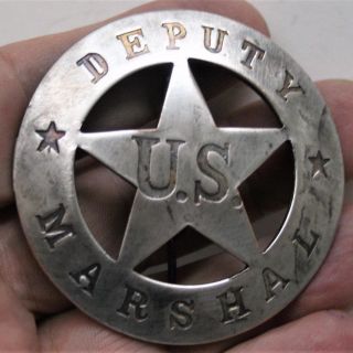 Old West Reproduced Collectible - Deputy Us Marshal - Heavy Double Stamped Metal