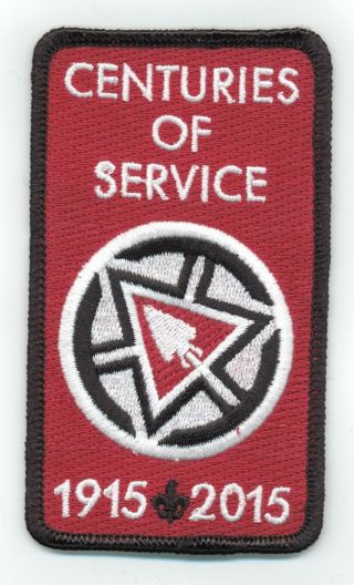 Order Of The Arrow 2015 Centennial Centuries Of Service Award Sash Patch Oa Noac