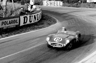 Orig B&w 35mm Negative,  Jaguar D Type,  Le Mans 24 Hours,  1957,  Copyrights (033)