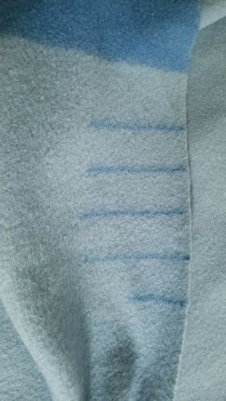 Trapper Point 4.  5 England Blue 100 Wool Blanket For Eaton 