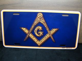 Freemason Masonic Metal Novelty License Plate Tag For Cars Masons