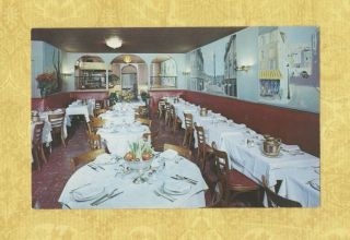 Ny Nyc York City 1960s Postcard Michels 38 E 53rd St Restaurant & Wines