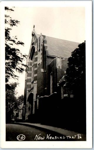 Kensington,  Pennsylvania Rppc Real Photo Postcard St.  Joseph Catholic Church
