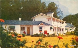 1950s River Front Rest Motel Bordentown Jersey Postcard 1331